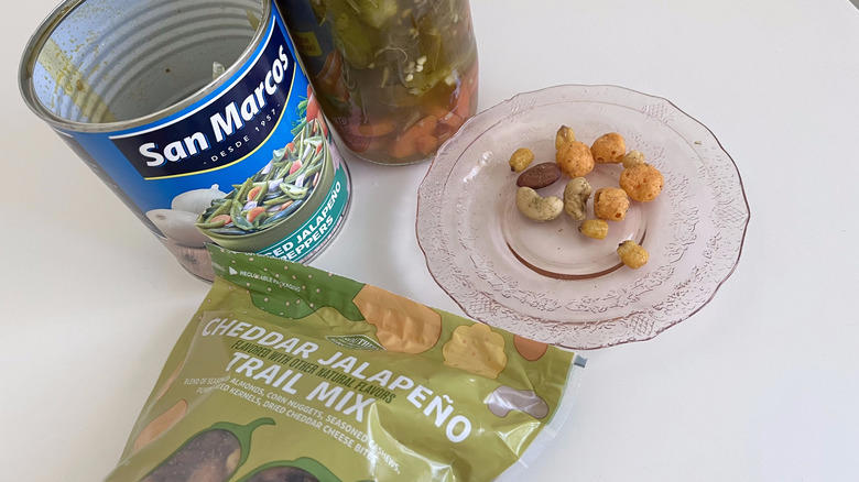 Buy: Southern Grove cheddar jalapeño flavored trail mix, Skip: Clancy's jalapeño kettle chips, Buy: Park Street Deli jalapeño artichoke dip, Buy: Park Street Deli cranberry jalapeño dip, Skip: San Marcos sliced jalapeño peppers, Buy: Country Archer jalapeño beef stick, Methodology