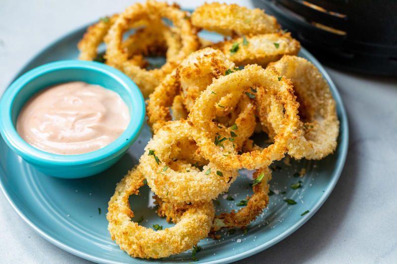 Homemade Egg Rolls, Crispy Bacon, Fluffy Baked Potatoes, Perfect Fried Chicken, Crispy French Fries, 8-Minute Salmon, Chicken Wings, Crab Rangoon, Crispy Hash Browns, Chicken Tenders, Buffalo Cauliflower, Homemade Tostones, Mozzarella Sticks, Crispy Tofu, Onion Rings, Juicy Hamburgers