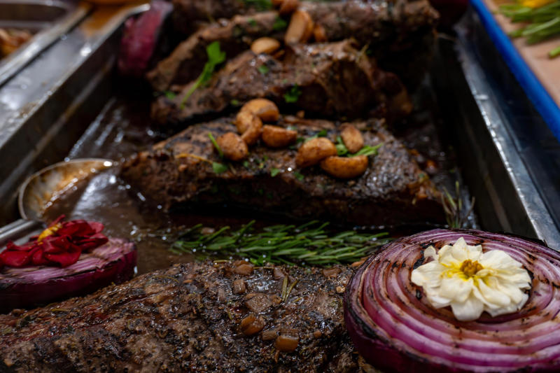Let meat and fish rest at room temperature before cooking.