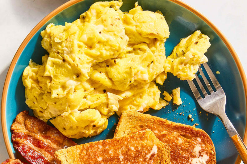 How I Tested All 5 Scrambled Egg Methods, Method: Low and Slow, Method: “Fluffy” (Whole Milk + Heavy Whisking), Method: Salt + Rest , Method: Heavy Cream , Method: Cornstarch
