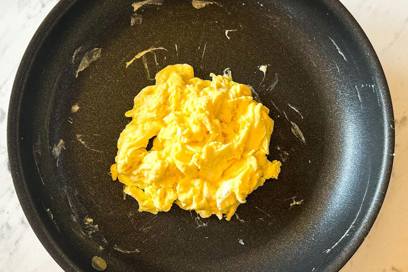 How I Tested All 5 Scrambled Egg Methods, Method: Low and Slow, Method: “Fluffy” (Whole Milk + Heavy Whisking), Method: Salt + Rest , Method: Heavy Cream , Method: Cornstarch