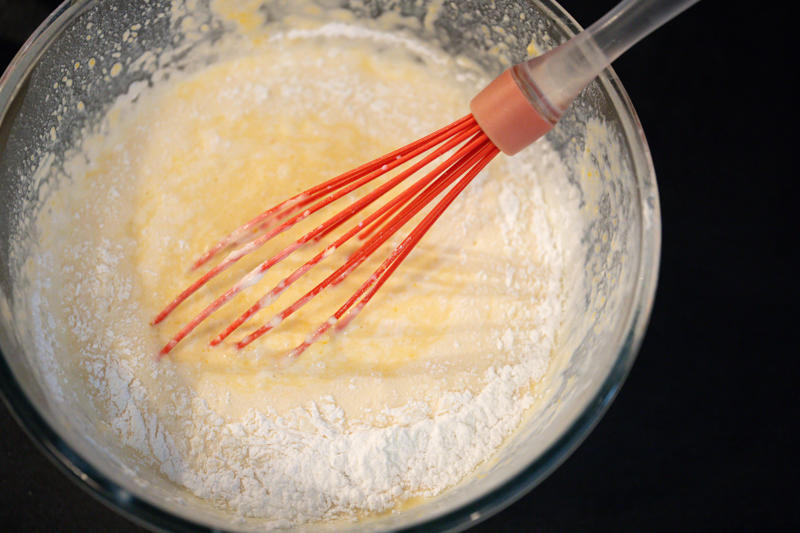 Don't overmix your batters.