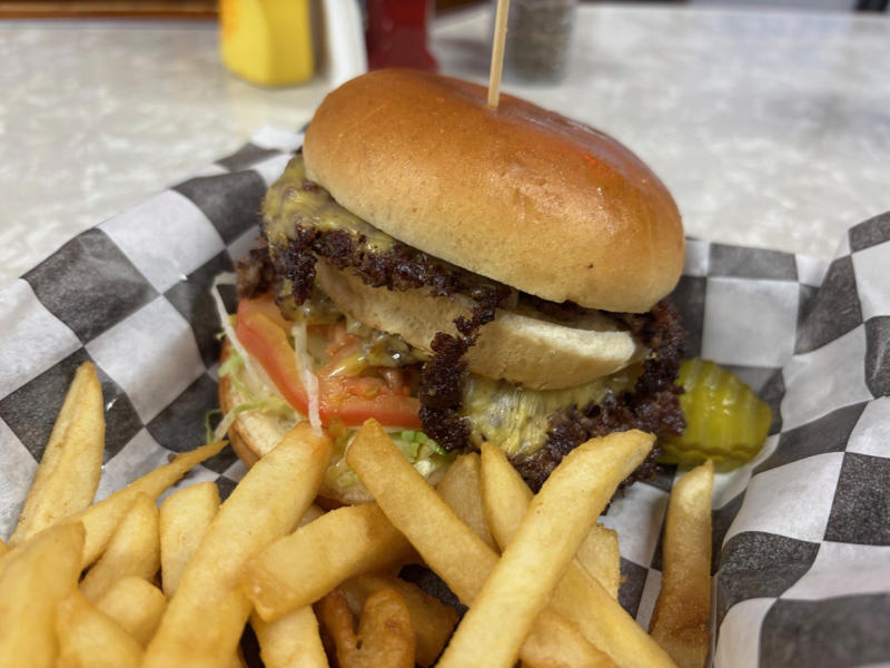 Top 10 burger spots in the Midwest, Bard's Burgers &amp; Chili, Covington, Ky., The Inferno Room, Indianapolis, Ind., Jay's Burgers, Louisville, Ky., Little Ghost, Ferndale, Mich., Redcoat Tavern, two locations in metro Detroit, Ringside Cafe, Columbus, Ohio, Sacred Beast, Cincinnati, Ohio, Son of Thurman, Columbus, Ohio, Toasty's Tavern, Louisville, Ky., The Workingman's Friend, Indianapolis, Ind.