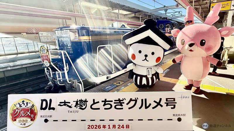 今回乗車した列車は？, 栃木駅でイベントを開催！ ホームではあのキャラがお見送り, 【栃木駅】いも入り焼きそばなど地元の人気グルメがずらり, かぬまシウマイの試食やベリーちゃんのおもてなしも！, 【新鹿沼駅】いちご尽くしのパフェや杏仁豆腐、名物パンも！, 【東武日光駅前】最後にいちごを試食！