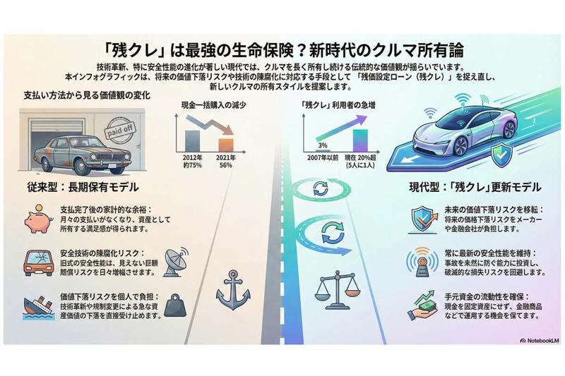 現金主義の衰退と新支払形態の浸透, 物理寿命の消費、事故回避能力の選択, 見えぬ負債、可視化された利息, 陳腐化の受容、市場不確実性の外在化, 委ねられたふたつの道, 資産から「機能の利用」への転換
