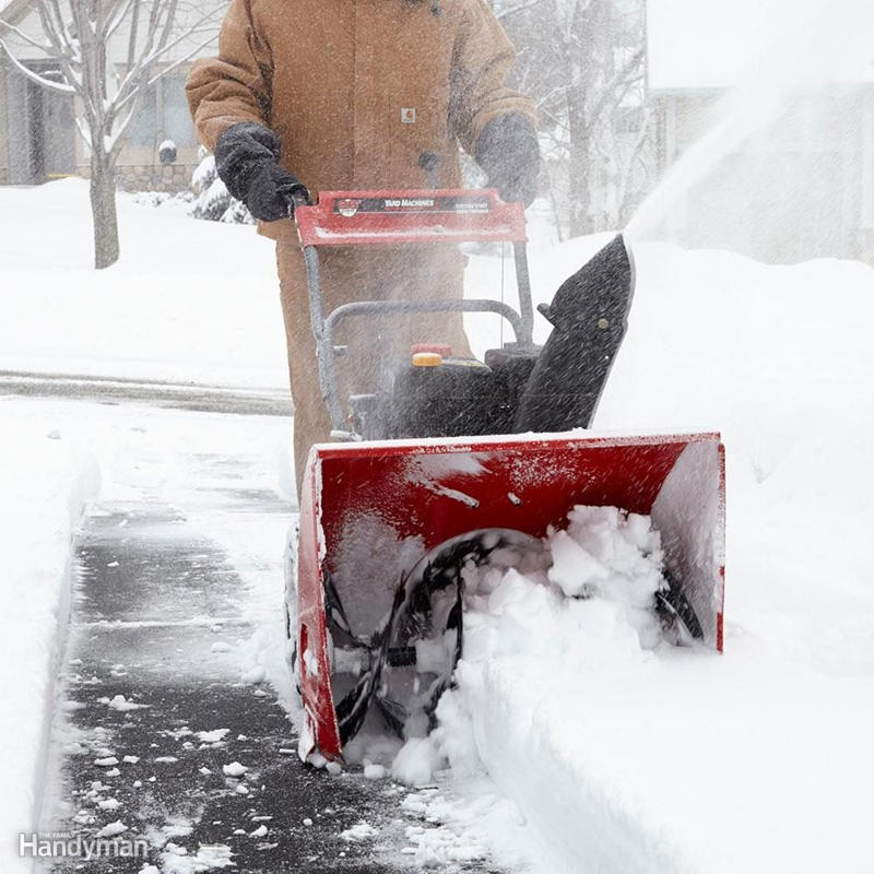 Take Smaller Bites to Avoid Clogs Throw Snow As Far As You Can, Take Smaller Bites to Avoid Clogs, Start With Fresh Fuel, Switch to Synthetic Oil for Easier Starting, Don't Forget Pre-Season Maintenance