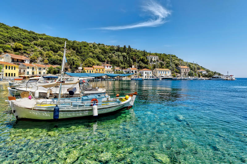 Paros, Zagoria National Park, Ithaca, Hydra, Edipsos, Leros, Arachova and Portaria