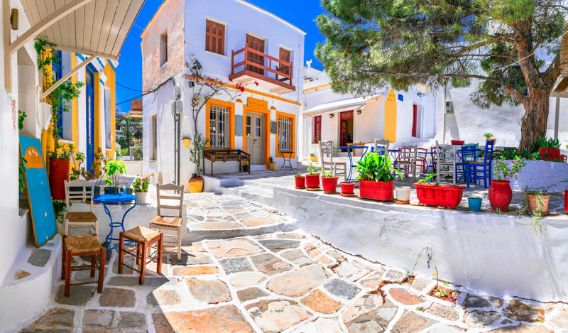 1. Amorgos, Cyclades, 2. Alonissos, Sporades, 3. Astypalaia, Dodecanese, 4. Ithaca, Ionian islands, 5. Hydra, Saronic Gulf , 6. Folegandros, Cyclades, 7. Paros, Cyclades, 8. Sifnos, Cyclades
