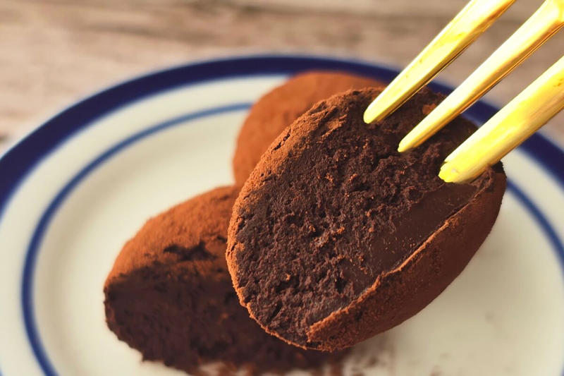 ■「超濃厚トリュフチョコ」の材料, ■全部混ぜて丸めるだけ, ■まるでチョコ！ヘルシーなのに大満足できる, ■超濃厚トリュフチョコ