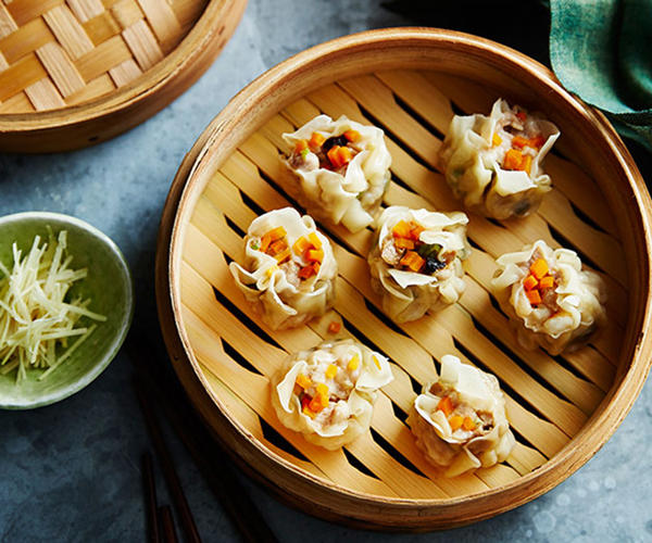 Our best dumpling recipes,          Kylie Kwong’s prawn dumplings with organic tamari and chilli dressing      ,          Crisp pork and ginger gyozas with sesame rayu      ,          Spicy Sichuan-style lamb dumplings with chilli oil      ,          Poached pork and garlic chive dumplings (Jiu cai jiaozi)      ,          Crab xiao long bao      ,          Pork, scallop and sticky rice siu mai      ,          Pork dumplings with black vinegar and ginger      