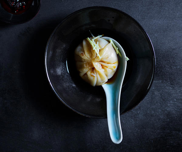 Our best dumpling recipes,          Kylie Kwong’s prawn dumplings with organic tamari and chilli dressing      ,          Crisp pork and ginger gyozas with sesame rayu      ,          Spicy Sichuan-style lamb dumplings with chilli oil      ,          Poached pork and garlic chive dumplings (Jiu cai jiaozi)      ,          Crab xiao long bao      ,          Pork, scallop and sticky rice siu mai      ,          Pork dumplings with black vinegar and ginger      