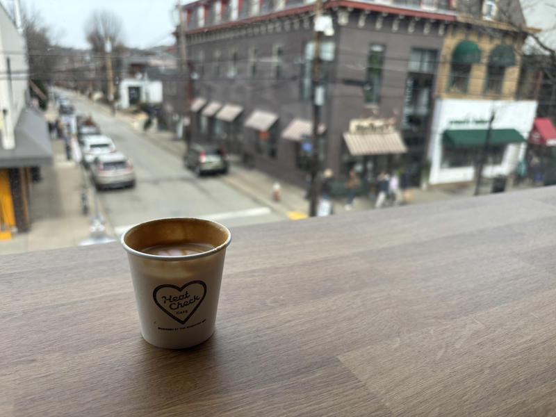 Starbucks in the U.S. Steel Tower, Yinz Coffee at 11 Stanwix, Heat Check, Mellon Square Coffee, The Speckled Egg, Dunkin' at Market Square