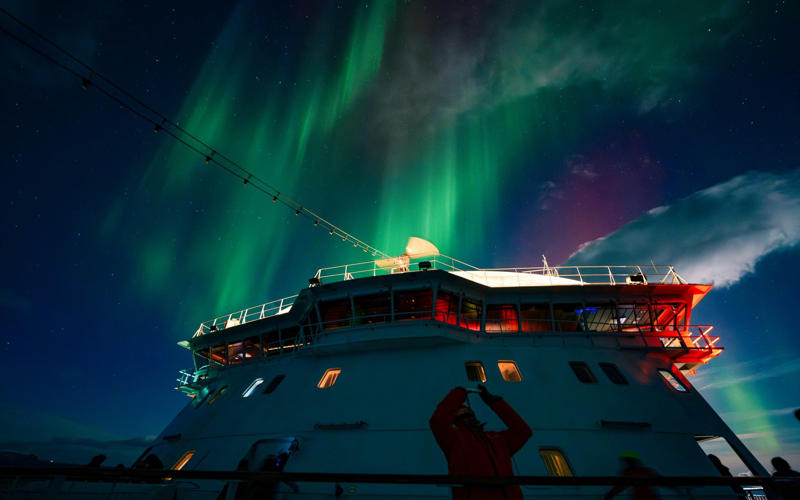 1. Where does Hurtigruten sail?, 2. Who does Hurtigruten appeal to?, 3. Hurtigruten’s fleet, MS Trollfjord (500 passengers), MS Midnatsol (500 passengers), MS Finnmarken (530 passengers), MS Polarlys (650 passengers), 4. Access for guests with disabilities, 5. Loyalty scheme, About our expert, Teresa Machan