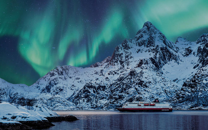 1. Where does Hurtigruten sail?, 2. Who does Hurtigruten appeal to?, 3. Hurtigruten’s fleet, MS Trollfjord (500 passengers), MS Midnatsol (500 passengers), MS Finnmarken (530 passengers), MS Polarlys (650 passengers), 4. Access for guests with disabilities, 5. Loyalty scheme, About our expert, Teresa Machan