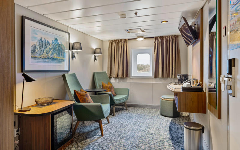 1. Where does Hurtigruten sail?, 2. Who does Hurtigruten appeal to?, 3. Hurtigruten’s fleet, MS Trollfjord (500 passengers), MS Midnatsol (500 passengers), MS Finnmarken (530 passengers), MS Polarlys (650 passengers), 4. Access for guests with disabilities, 5. Loyalty scheme, About our expert, Teresa Machan