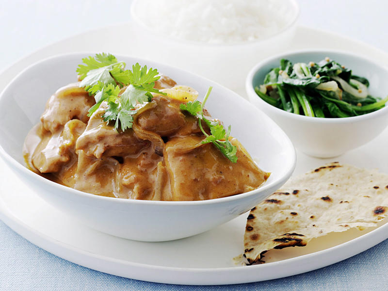 Make butter chicken roti pies in your pie maker , Slow-cooker butter chicken , Butter chicken puff pastry hand pies , Slow cooker butter chicken , Butter chicken in your pressure cooker , Butter chicken with spinach and mustard seeds , Zingy butter chicken curry , Butter chicken drumsticks