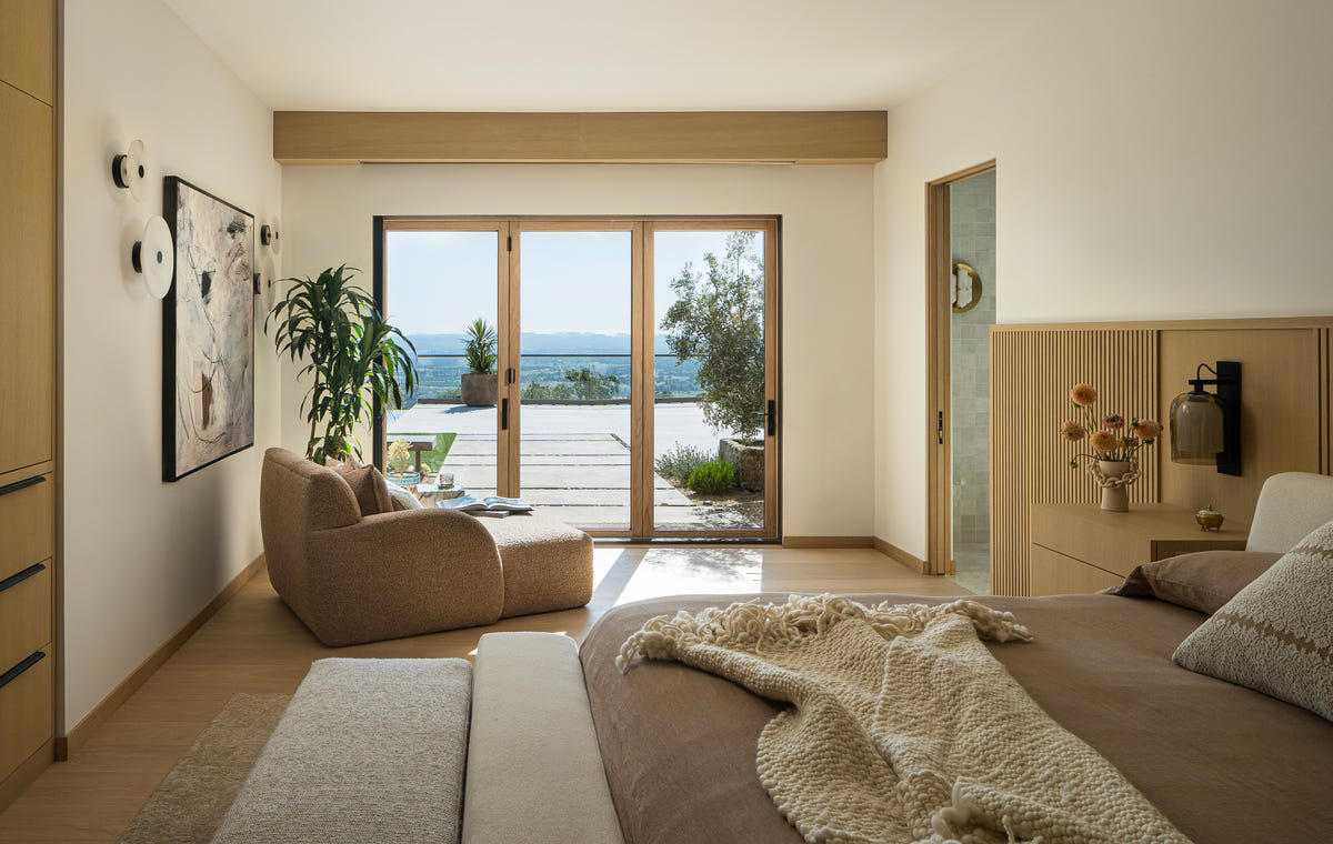 LIVING ROOM, DINING NOOK, PRIMARY BEDROOM, PRIMARY BATH, GUEST BEDROOM, DAUGHTER’S BATHROOM, OUTDOOR KITCHEN, WINE CELLAR, BOCCE COURT