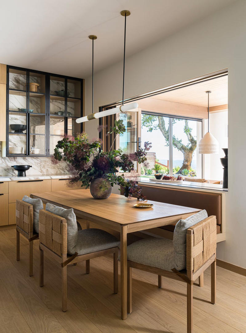 LIVING ROOM, DINING NOOK, PRIMARY BEDROOM, PRIMARY BATH, GUEST BEDROOM, DAUGHTER’S BATHROOM, OUTDOOR KITCHEN, WINE CELLAR, BOCCE COURT