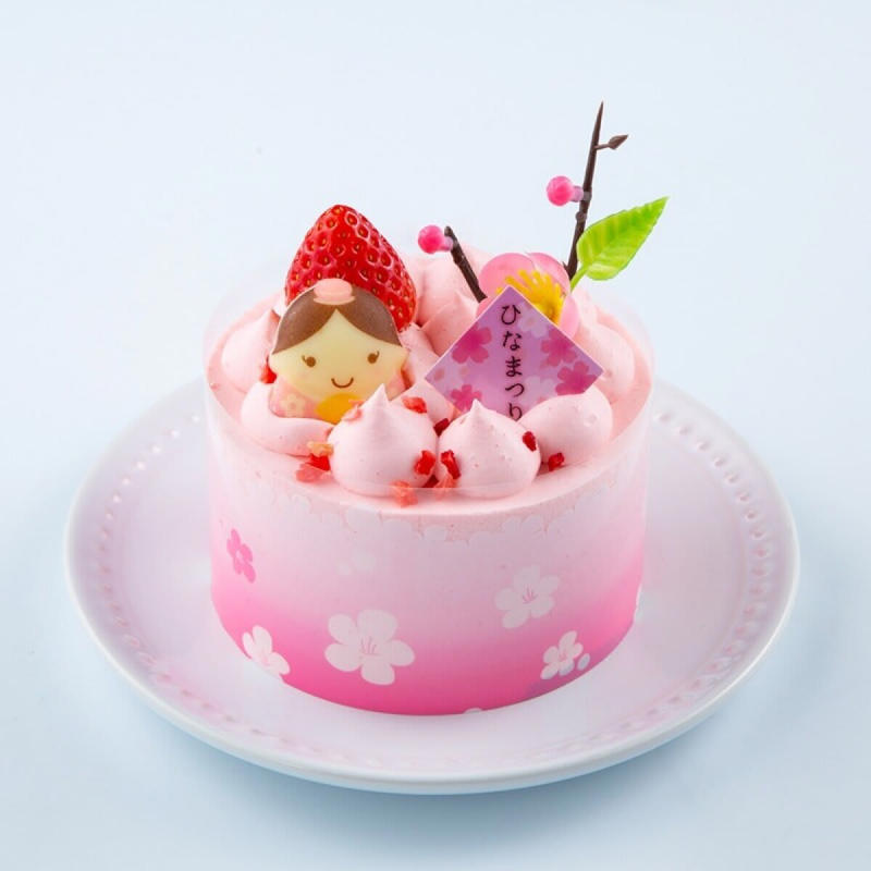 ひなまつり限定！『桃の節句 ちいさなひなケーキ（ピンク）』, 食べきりサイズ！『桃の節句 チョコショート』, 春の訪れを感じる！『春いちごと桃のふんわりケーキ』, チョコ好きにはたまらない！『ひなかざり ショコラ・ノワール 14cm』, お祝いにピッタリ！『桃の節句 ひし形デコレーション』