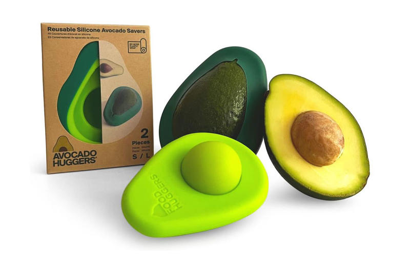Caxxa Countertop Fruit Basket, Bee’s Wrap Reusable Beeswax Food Wrap, Food Huggers Silicone Avocado Savers, AJM Brown Paper Bags, Rubbermaid Brilliance Glass Food Storage Containers, Stasher Silicone Reusable Storage Bags, ProKeeper Fresh Guacamole Keeper