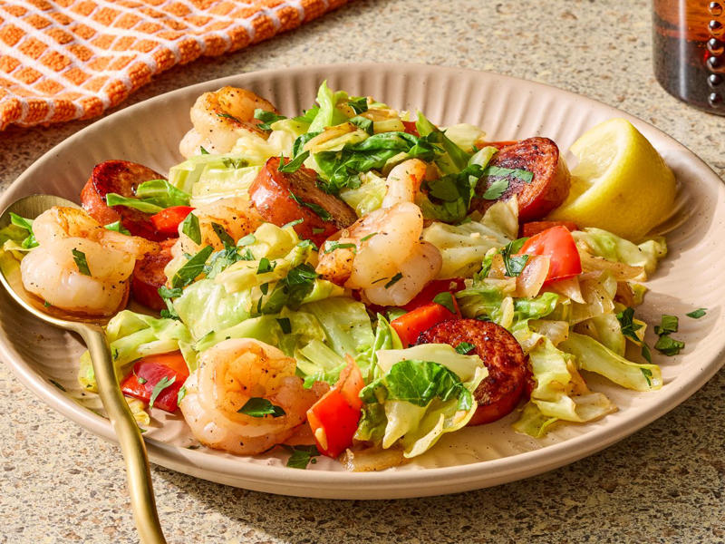 Crockpot Cajun White Chicken Chili, One-Pot Chicken and Rice, Creamy Blackened Chicken Ramen, Shrimp and Sausage Southern Fried Cabbage, Creamy Cajun Sausage Spaghetti, More inspiration