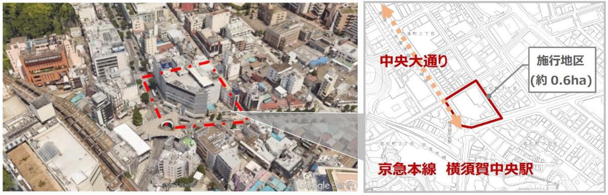 街の記憶を継承し、次世代のランドマークへ, 京急沿線の拠点性がさらに強固に, 横須賀中央エリアを象徴する「ツインタワー」の景観, 駅からフラットに繋がる！利便性と賑わいの33階建て複合ビル, 京急EXイン（仮称）も進出、観光・ビジネスの新たな拠点に