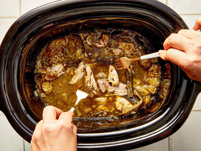 Easy Slow-Cooker Pork Ragù, Slow Cooker Salsa Verde Chicken Tacos, Rich and Creamy Slow-Cooker Beef Stroganoff, Chinese-Style Short Ribs With Soy, Orange, and 5-Spice Powder, Slow-Cooker Chicken Tortilla Soup With All the Fixings, Slow-Cooker Pulled Pork With Dr Pepper, Slow-Cooker Pork Paprikash, Slow-Cooker Chicken Tomatillo Tacos, Tender and Juicy Slow-Cooker Meatballs, Slow-Cooker Sticky Thai Meatballs