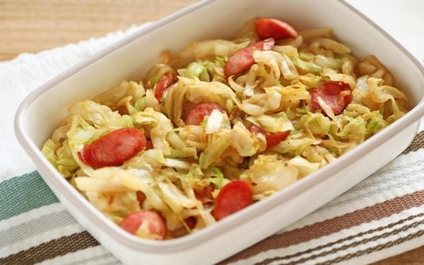 春キャベツの炒め物, キャベツソーセージ巻き, 春キャベツとソーセージのホットサラダ, キャベツとソーセージのスープ, キャベツとソーセージのマスタード炒め, まとめて作り置き！ キャベツとソーセージのクミン炒め, ソーセージとキャベツのホットパスタ