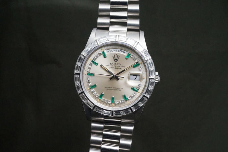 1963 Rolex Submariner Ref. 5513, 1958 Rolex Submariner Ref. 6538, 1969 Rolex Cosmograph Daytona Ref. 6241, 1970 Rolex Cosmograph Daytona 6264, 1956 Rolex GMT-Master Ref. 6542, 1964 Rolex GMT-Master Ref. 1675/8, 1965 Rolex Cosmograph Daytona Ref. 6240, 1990 Rolex Day-Date Ref. 18366, 1964 Rolex Chronograph Ref. 6280, 1958 Rolex Ref. 6236