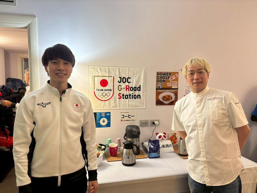 コメは日本から800kgを船便で持ち込んだ, 選手たちのサポート拠点は数年前から調査, ある選手の言葉「やっと、味のあるものを食べられた」, 料理を通して現地の人とつながり、サポートしたい