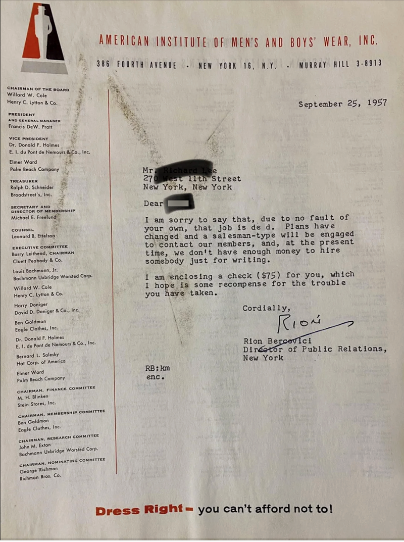 Should they compensate us for job interviews?, Rejection letter with  enclosed (0 today) for the applicants time. Dated 1957. (Image 1 of 22), Image 2 of 22, Image 4 of 22, Image 5 of 22, Image 6 of 22, Image 7 of 22, Image 8 of 22, Image 9 of 22, Image 10 of 22, Image 11 of 22, Image 12 of 22, Image 13 of 22, Image 14 of 22, Image 15 of 22, Image 16 of 22, Image 17 of 22, Image 18 of 22, Image 19 of 22, Image 20 of 22, Image 21 of 22, Image 22 of 22