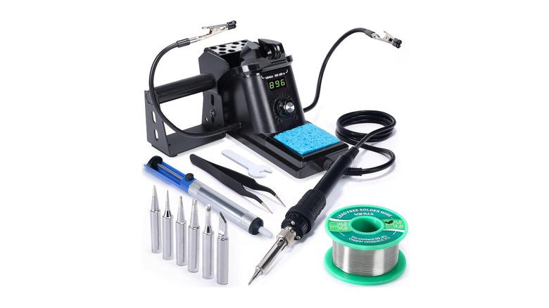 Magnetic pickup and flexible retrieval tool set, Digital torque angle gauge, Soldering iron with temperature control, Battery load tester, Panel removal and trim tools, Methodology