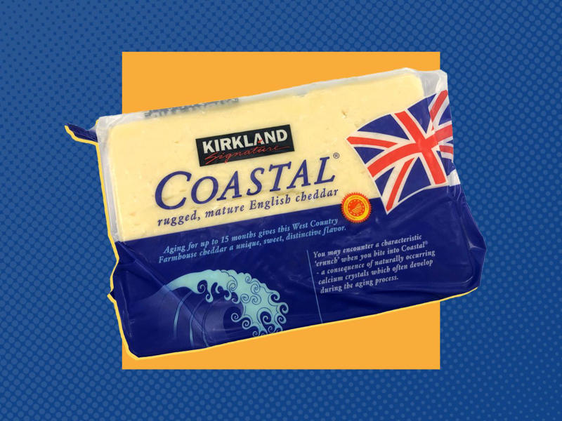 6 Items Costco Shoppers Always Buy, According to Reddit, Chobani Greek Yogurt, Waterloo Sparkling Water, Kirkland Signature Coastal Aged Cheddar Cheese, Kirkland Signature Organic Chicken Sipping Bone Broth , Kirkland Signature Organic Whole Unsalted Cashews , Binggrae Samanco Frozen Dairy Desserts