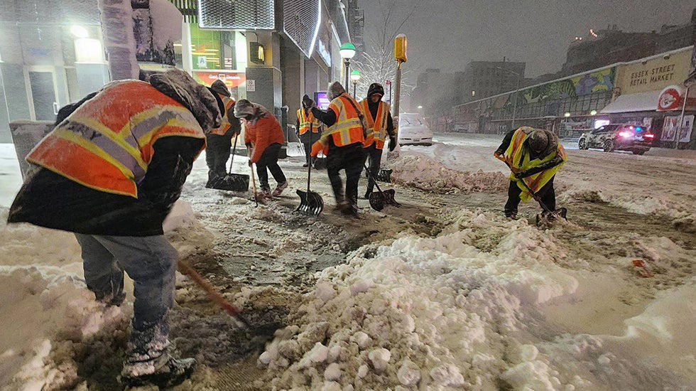 (05:51 p.m. EST) What To Expect Overnight, (05:27 p.m. EST) Power Outages Begin To Fall, (05:13 p.m. EST) Blizzard Warnings Expire For New York City, (04:58 p.m. EST) Every NYC Street Has Seen A Plow, (04:41 p.m. EST) Boston Ready For All Terrain, (04:20 p.m. EST) New Snapshots Of The Storm, (03:57 p.m. EST) Massachusetts Under Travel Ban, (03:38 p.m. EST) Providence Sees Snowiest Days On Record, (03:19 p.m. EST) Power Poles Snapped On Nantucket, (03:00 p.m. EST) Crashes Mount In Maryland, (02:41 p.m. EST) Snow Hammers Boston, New York City, (02:20 p.m. EST) How Does A Bomb Cyclone Compare To A Hurricane?, (02:02 p.m. EST) NYC Schools To Reopen, (01:46 p.m. EST) For The Record, (01:27 p.m. EST) Updated Snowfall Totals, (01:05 p.m. EST) Two Killed In Winter Storm-Related Wreck, (12:48 p.m. EST) Domino Effect At Airports Nationwide, (11:58 a.m. EST) New Photos Sum Up Travel Hazards, (11:43 a.m. EST) Three More Rounds?, (11:24 a.m. EST) Emergency Shovelers Turn Out In Force, (11:01 a.m. EST) Power Outages Top 650,000, (10:43 a.m. EST) 6 Hours, Nonstop Snow, (10:22 a.m. EST) Central Park In 15+ Inches Of Snow, (09:56 a.m. EST) Eat Your Heart Out, Abbey Road, (09:32 a.m. EST) New Jersey Travel Restriction Extended, (09:11 a.m. EST) Watch Winter Storm Hernando On Satellite, (08:47 a.m. EST) 500,000 Homes, Businesses Now Without Power, (08:36 a.m. EST) School Closings: NYC, Boston And Many More, (08:18 a.m. EST) The Two-Plus-Foot Club Has Been Established, (08:12 a.m. EST) How Much More Snow?, (07:58 a.m. EST) NYC’s Heaviest Since The Pandemic, (07:37 a.m. EST) Skiing Fifth Avenue, (07:25 a.m. EST) New Snow Totals For Major NYC Landmarks, (07:12 a.m. EST) Impressive Snow Rates, (06:58 a.m. EST) Thundersnow!!!, (06:50 a.m. EST) Tree Damage In King Of Prussia, Pennsylvania, (06:41 a.m. EST) Top Wind Gusts This Morning, (06:27 a.m. EST) Here Comes The Peak Of The Storm, (06:06 a.m. EST) Flight Cancellations Surge Past 10,000, (05:55 a.m. EST) We’re Dealing With 'Heart-Attack Snow', (05:17 a.m. EST) It's Officially A Bomb Cyclone, (05:00 a.m. EST) Scenes From A Snow-Dusted Times Square, (04:39 a.m. EST) Power Outages Spike To More Than 250,000, (04:15 a.m. EST) Top Snow Totals To Start The Morning
