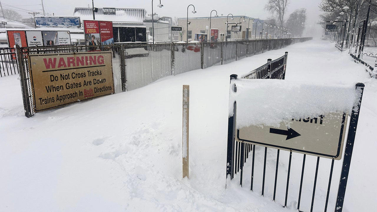 (05:51 p.m. EST) What To Expect Overnight, (05:27 p.m. EST) Power Outages Begin To Fall, (05:13 p.m. EST) Blizzard Warnings Expire For New York City, (04:58 p.m. EST) Every NYC Street Has Seen A Plow, (04:41 p.m. EST) Boston Ready For All Terrain, (04:20 p.m. EST) New Snapshots Of The Storm, (03:57 p.m. EST) Massachusetts Under Travel Ban, (03:38 p.m. EST) Providence Sees Snowiest Days On Record, (03:19 p.m. EST) Power Poles Snapped On Nantucket, (03:00 p.m. EST) Crashes Mount In Maryland, (02:41 p.m. EST) Snow Hammers Boston, New York City, (02:20 p.m. EST) How Does A Bomb Cyclone Compare To A Hurricane?, (02:02 p.m. EST) NYC Schools To Reopen, (01:46 p.m. EST) For The Record, (01:27 p.m. EST) Updated Snowfall Totals, (01:05 p.m. EST) Two Killed In Winter Storm-Related Wreck, (12:48 p.m. EST) Domino Effect At Airports Nationwide, (11:58 a.m. EST) New Photos Sum Up Travel Hazards, (11:43 a.m. EST) Three More Rounds?, (11:24 a.m. EST) Emergency Shovelers Turn Out In Force, (11:01 a.m. EST) Power Outages Top 650,000, (10:43 a.m. EST) 6 Hours, Nonstop Snow, (10:22 a.m. EST) Central Park In 15+ Inches Of Snow, (09:56 a.m. EST) Eat Your Heart Out, Abbey Road, (09:32 a.m. EST) New Jersey Travel Restriction Extended, (09:11 a.m. EST) Watch Winter Storm Hernando On Satellite, (08:47 a.m. EST) 500,000 Homes, Businesses Now Without Power, (08:36 a.m. EST) School Closings: NYC, Boston And Many More, (08:18 a.m. EST) The Two-Plus-Foot Club Has Been Established, (08:12 a.m. EST) How Much More Snow?, (07:58 a.m. EST) NYC’s Heaviest Since The Pandemic, (07:37 a.m. EST) Skiing Fifth Avenue, (07:25 a.m. EST) New Snow Totals For Major NYC Landmarks, (07:12 a.m. EST) Impressive Snow Rates, (06:58 a.m. EST) Thundersnow!!!, (06:50 a.m. EST) Tree Damage In King Of Prussia, Pennsylvania, (06:41 a.m. EST) Top Wind Gusts This Morning, (06:27 a.m. EST) Here Comes The Peak Of The Storm, (06:06 a.m. EST) Flight Cancellations Surge Past 10,000, (05:55 a.m. EST) We’re Dealing With 'Heart-Attack Snow', (05:17 a.m. EST) It's Officially A Bomb Cyclone, (05:00 a.m. EST) Scenes From A Snow-Dusted Times Square, (04:39 a.m. EST) Power Outages Spike To More Than 250,000, (04:15 a.m. EST) Top Snow Totals To Start The Morning