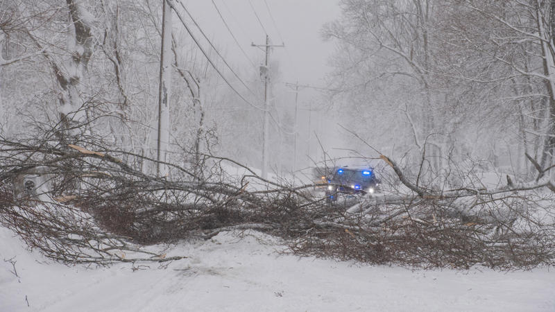 (05:51 p.m. EST) What To Expect Overnight, (05:27 p.m. EST) Power Outages Begin To Fall, (05:13 p.m. EST) Blizzard Warnings Expire For New York City, (04:58 p.m. EST) Every NYC Street Has Seen A Plow, (04:41 p.m. EST) Boston Ready For All Terrain, (04:20 p.m. EST) New Snapshots Of The Storm, (03:57 p.m. EST) Massachusetts Under Travel Ban, (03:38 p.m. EST) Providence Sees Snowiest Days On Record, (03:19 p.m. EST) Power Poles Snapped On Nantucket, (03:00 p.m. EST) Crashes Mount In Maryland, (02:41 p.m. EST) Snow Hammers Boston, New York City, (02:20 p.m. EST) How Does A Bomb Cyclone Compare To A Hurricane?, (02:02 p.m. EST) NYC Schools To Reopen, (01:46 p.m. EST) For The Record, (01:27 p.m. EST) Updated Snowfall Totals, (01:05 p.m. EST) Two Killed In Winter Storm-Related Wreck, (12:48 p.m. EST) Domino Effect At Airports Nationwide, (11:58 a.m. EST) New Photos Sum Up Travel Hazards, (11:43 a.m. EST) Three More Rounds?, (11:24 a.m. EST) Emergency Shovelers Turn Out In Force, (11:01 a.m. EST) Power Outages Top 650,000, (10:43 a.m. EST) 6 Hours, Nonstop Snow, (10:22 a.m. EST) Central Park In 15+ Inches Of Snow, (09:56 a.m. EST) Eat Your Heart Out, Abbey Road, (09:32 a.m. EST) New Jersey Travel Restriction Extended, (09:11 a.m. EST) Watch Winter Storm Hernando On Satellite, (08:47 a.m. EST) 500,000 Homes, Businesses Now Without Power, (08:36 a.m. EST) School Closings: NYC, Boston And Many More, (08:18 a.m. EST) The Two-Plus-Foot Club Has Been Established, (08:12 a.m. EST) How Much More Snow?, (07:58 a.m. EST) NYC’s Heaviest Since The Pandemic, (07:37 a.m. EST) Skiing Fifth Avenue, (07:25 a.m. EST) New Snow Totals For Major NYC Landmarks, (07:12 a.m. EST) Impressive Snow Rates, (06:58 a.m. EST) Thundersnow!!!, (06:50 a.m. EST) Tree Damage In King Of Prussia, Pennsylvania, (06:41 a.m. EST) Top Wind Gusts This Morning, (06:27 a.m. EST) Here Comes The Peak Of The Storm, (06:06 a.m. EST) Flight Cancellations Surge Past 10,000, (05:55 a.m. EST) We’re Dealing With 'Heart-Attack Snow', (05:17 a.m. EST) It's Officially A Bomb Cyclone, (05:00 a.m. EST) Scenes From A Snow-Dusted Times Square, (04:39 a.m. EST) Power Outages Spike To More Than 250,000, (04:15 a.m. EST) Top Snow Totals To Start The Morning