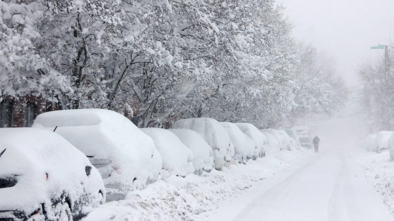 (05:51 p.m. EST) What To Expect Overnight, (05:27 p.m. EST) Power Outages Begin To Fall, (05:13 p.m. EST) Blizzard Warnings Expire For New York City, (04:58 p.m. EST) Every NYC Street Has Seen A Plow, (04:41 p.m. EST) Boston Ready For All Terrain, (04:20 p.m. EST) New Snapshots Of The Storm, (03:57 p.m. EST) Massachusetts Under Travel Ban, (03:38 p.m. EST) Providence Sees Snowiest Days On Record, (03:19 p.m. EST) Power Poles Snapped On Nantucket, (03:00 p.m. EST) Crashes Mount In Maryland, (02:41 p.m. EST) Snow Hammers Boston, New York City, (02:20 p.m. EST) How Does A Bomb Cyclone Compare To A Hurricane?, (02:02 p.m. EST) NYC Schools To Reopen, (01:46 p.m. EST) For The Record, (01:27 p.m. EST) Updated Snowfall Totals, (01:05 p.m. EST) Two Killed In Winter Storm-Related Wreck, (12:48 p.m. EST) Domino Effect At Airports Nationwide, (11:58 a.m. EST) New Photos Sum Up Travel Hazards, (11:43 a.m. EST) Three More Rounds?, (11:24 a.m. EST) Emergency Shovelers Turn Out In Force, (11:01 a.m. EST) Power Outages Top 650,000, (10:43 a.m. EST) 6 Hours, Nonstop Snow, (10:22 a.m. EST) Central Park In 15+ Inches Of Snow, (09:56 a.m. EST) Eat Your Heart Out, Abbey Road, (09:32 a.m. EST) New Jersey Travel Restriction Extended, (09:11 a.m. EST) Watch Winter Storm Hernando On Satellite, (08:47 a.m. EST) 500,000 Homes, Businesses Now Without Power, (08:36 a.m. EST) School Closings: NYC, Boston And Many More, (08:18 a.m. EST) The Two-Plus-Foot Club Has Been Established, (08:12 a.m. EST) How Much More Snow?, (07:58 a.m. EST) NYC’s Heaviest Since The Pandemic, (07:37 a.m. EST) Skiing Fifth Avenue, (07:25 a.m. EST) New Snow Totals For Major NYC Landmarks, (07:12 a.m. EST) Impressive Snow Rates, (06:58 a.m. EST) Thundersnow!!!, (06:50 a.m. EST) Tree Damage In King Of Prussia, Pennsylvania, (06:41 a.m. EST) Top Wind Gusts This Morning, (06:27 a.m. EST) Here Comes The Peak Of The Storm, (06:06 a.m. EST) Flight Cancellations Surge Past 10,000, (05:55 a.m. EST) We’re Dealing With 'Heart-Attack Snow', (05:17 a.m. EST) It's Officially A Bomb Cyclone, (05:00 a.m. EST) Scenes From A Snow-Dusted Times Square, (04:39 a.m. EST) Power Outages Spike To More Than 250,000, (04:15 a.m. EST) Top Snow Totals To Start The Morning