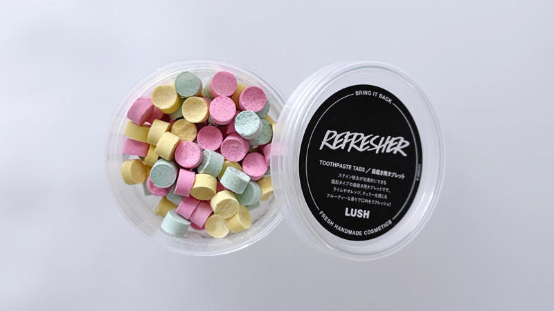 【これはさすがに「KISS」です】, 【まるでお菓子な歯磨きタブレット】, 【パンチある色でしっかり磨く！】, 【マウスケアにもときめきを】