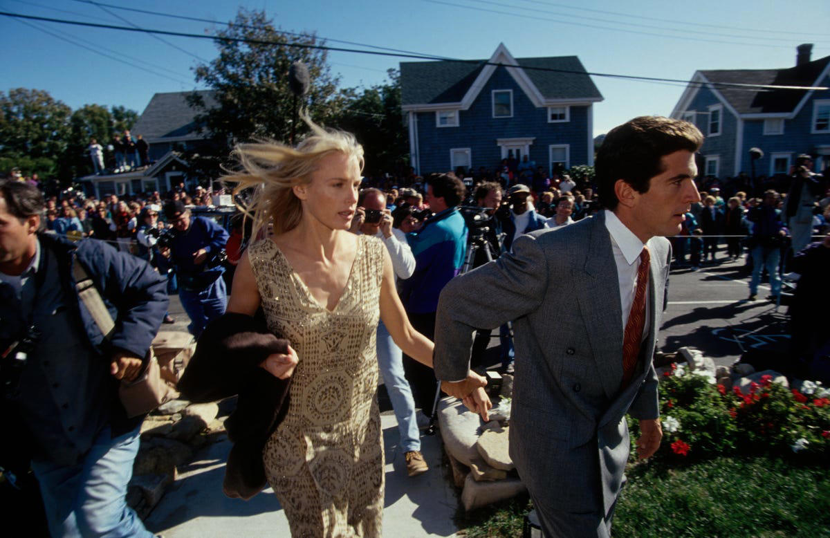 They met at a Calvin Klein fitting room., Carolyn valued her privacy., They had an extremely private wedding., They were attending marriage counseling before their deaths., They died in a plane crash piloted by JFK Jr.