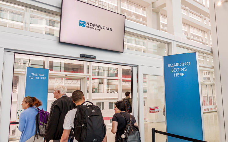 In this guide:, At the cruise terminal, Checking in, Getting on board, Life on board, Activities, Immigration, Disembarking, About our expert, Teresa Machan