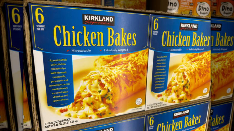 Dried herbs and spices, Kirkland Signature hemp hearts, Mushrooms, Kirkland Signature organic orange juice, Kirkland Signature sliced bacon, Frozen chicken bake