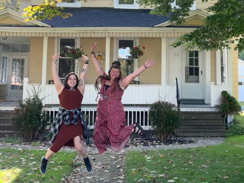 We both got divorced, We bought a house together, I get to live with my best friend, I'm never taking friendships for granted