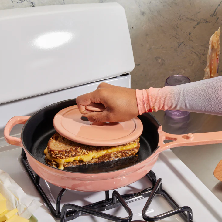 Cast‑iron care: Seasoning, cleaning and fixing common mistakes, Seasoning science, Shop top cast-iron pans and skillets, Caraway Enameled Cast Iron Large Skillet, Our Place Cast Iron Always Pan, Smithey Seasoned Cast Iron Classic Skillets, Made In Enameled Cast Iron Skillet, Oil choices for seasoning cast-iron pans, Shop seasoning oils for cast-iron cookware, La Tourangelle Expeller-Pressed Grapeseed Oil, Cast Iron Seasoning Oil, Lehman's Petromax Care and Seasoning Conditioner, Cleaning tips for cast-iron cookware, Lodge Cast Iron Care Kit, Cast Iron Cleaner 316L Stainless Steel Chainmail Scrubber, Rust removal for cast-iron cookware, Pan Scraper Non Scratch for Cast Iron, Lodge Rust Eraser, Storage tips for cast-iron cookware, All-Clad Premium Cookware Protectors, Hand Forged Cast Iron Pot Skillet Rack Hanger