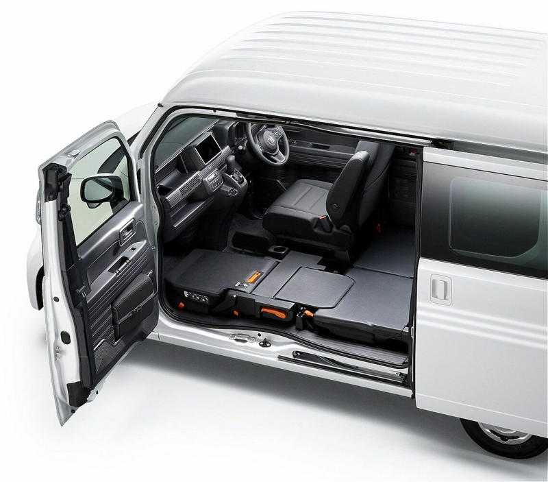 N-VANベースの軽キャンパー「ピッコロスマイル」, ファン・ターボの4WDをベース車に採用, 新型「ピッコロスマイル」の特徴, ベッドを収納すれば、ダイネットも出現, ピッコロスマイルの価格について