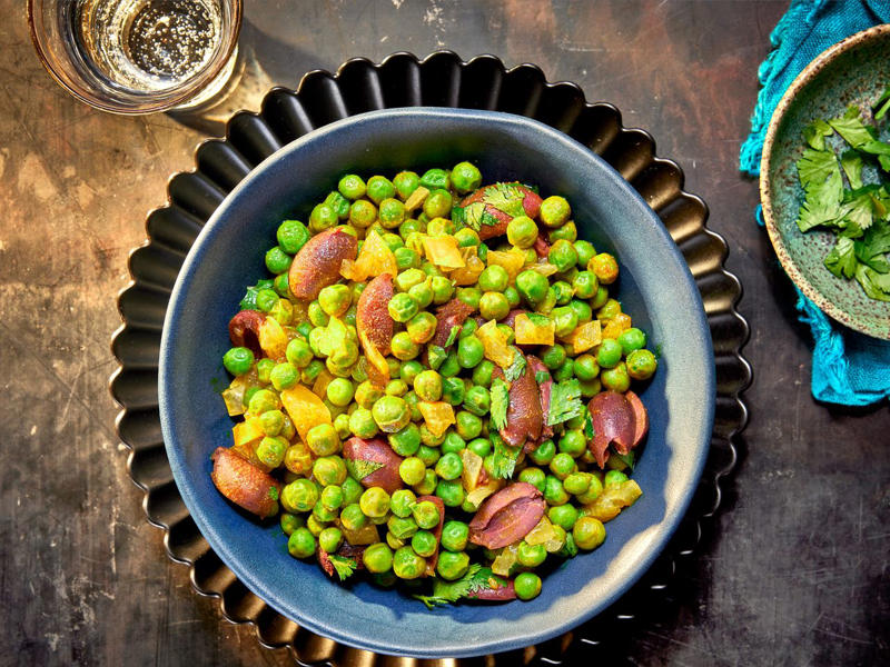 Make-Ahead Chickpea Salad With Cumin and Celery, Pea, Olive, and Preserved Lemon Salad, Green Goddess Potato Salad, Quick-Pickled Asparagus With Tarragon and Shallot, Easy Make-Ahead Carrot and Chickpea Salad With Dill and Pumpkin Seeds, Lemon Thyme Couscous Salad, Quick-Pickled Snap Peas With Mint and Fennel, Warm Farro Salad With Asparagus, Peas, and Feta, Kkakdugi (Radish Kimchi), Moroccan Roasted Carrot and Date Salad With Honey Dressing