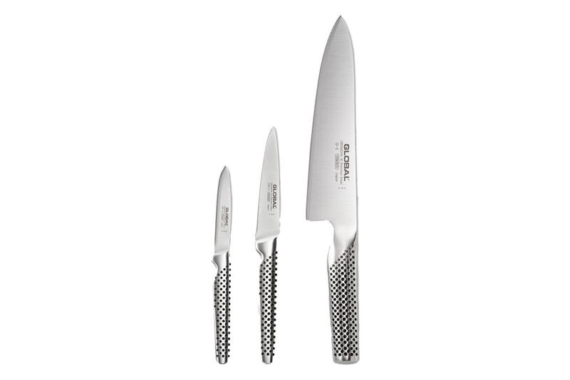 Josh’s Favorite Kitchen Items, Hic Kitchen Classic French Beechwood Spoons, Global Classic 3-Piece Prep Knives, Oxo Good Grips Multi-Purpose Kitchen and Herbs Scissors, Open Kitchen by Williams Sonoma 3.5-inch Whisk, Microplane Premium Classic Series Zester, Lodge Cast Iron Skillet with Red Silicone Hot Handle Holder, Männkitchen Pepper Cannon