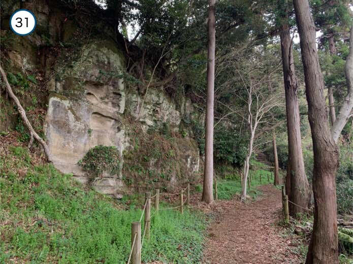 名越切通しハイキングコース概要, Section1：名越バス停〜登山口（1.7km・約29分）, Section2：登山口〜法性寺（1.6km・約47分）, Section3：法性寺〜逗子駅（2.8km・約40分）