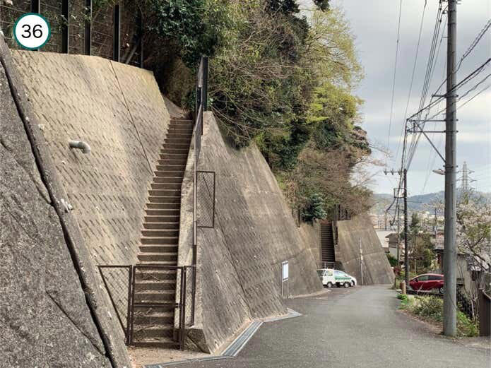 名越切通しハイキングコース概要, Section1：名越バス停〜登山口（1.7km・約29分）, Section2：登山口〜法性寺（1.6km・約47分）, Section3：法性寺〜逗子駅（2.8km・約40分）