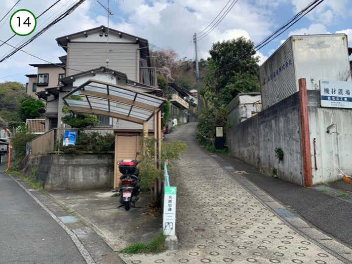名越切通しハイキングコース概要, Section1：名越バス停〜登山口（1.7km・約29分）, Section2：登山口〜法性寺（1.6km・約47分）, Section3：法性寺〜逗子駅（2.8km・約40分）