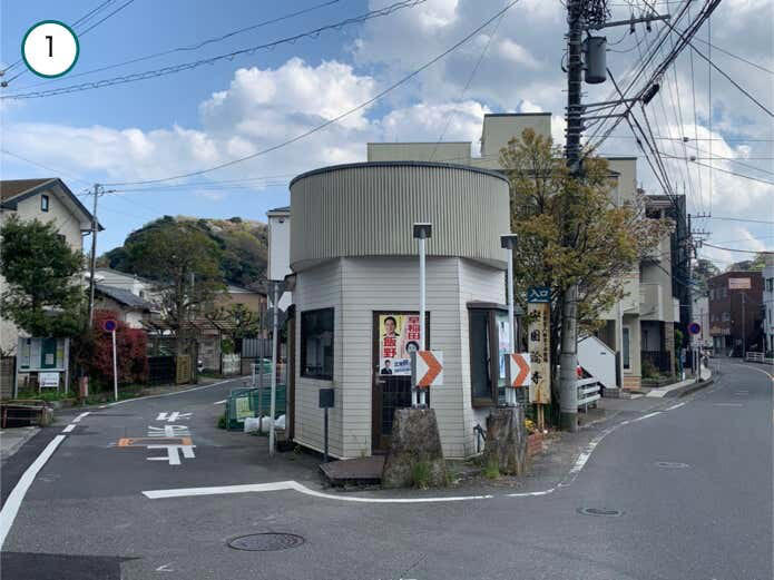 名越切通しハイキングコース概要, Section1：名越バス停〜登山口（1.7km・約29分）, Section2：登山口〜法性寺（1.6km・約47分）, Section3：法性寺〜逗子駅（2.8km・約40分）
